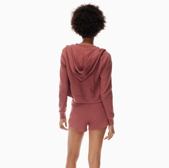 TNA ZIP WAFFLE HOODIE - Picture 3 of 5